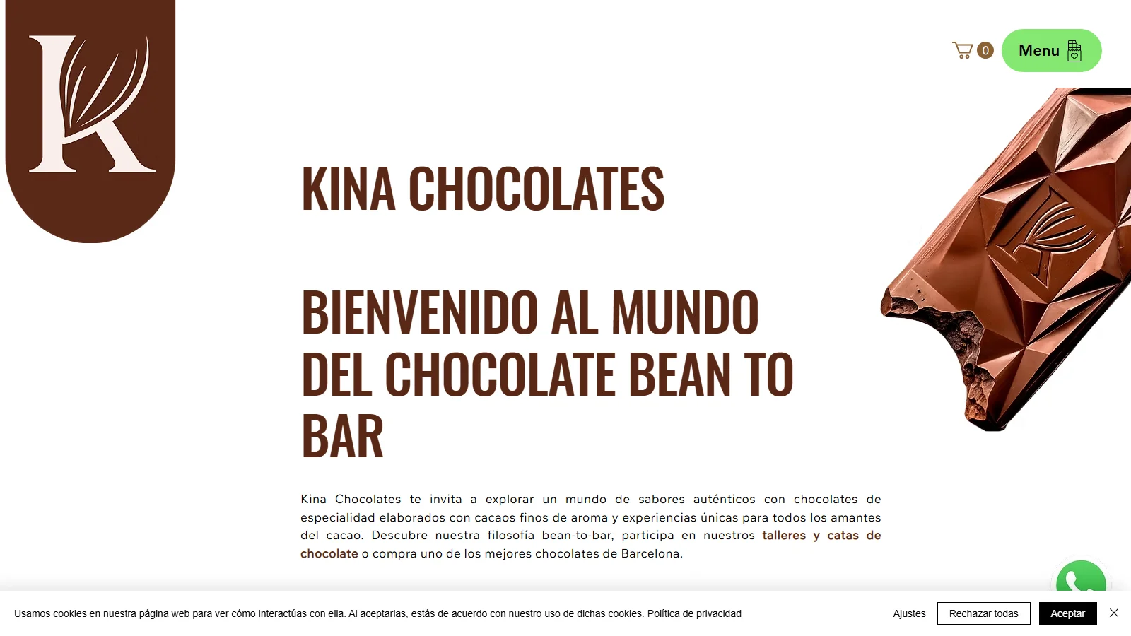 Kina Chocolates: Optimización eCommerce