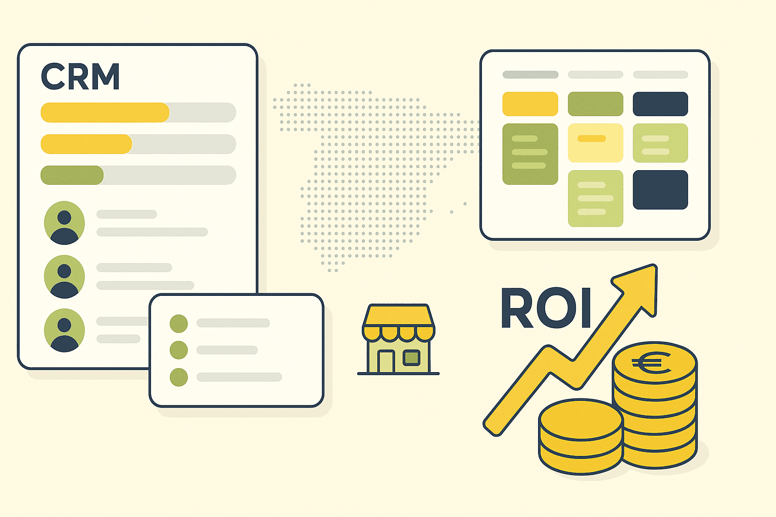 CRM para emprendedores y pymes en España: necesidades reales, errores frecuentes y cómo lograr ROI rápido con tecnología