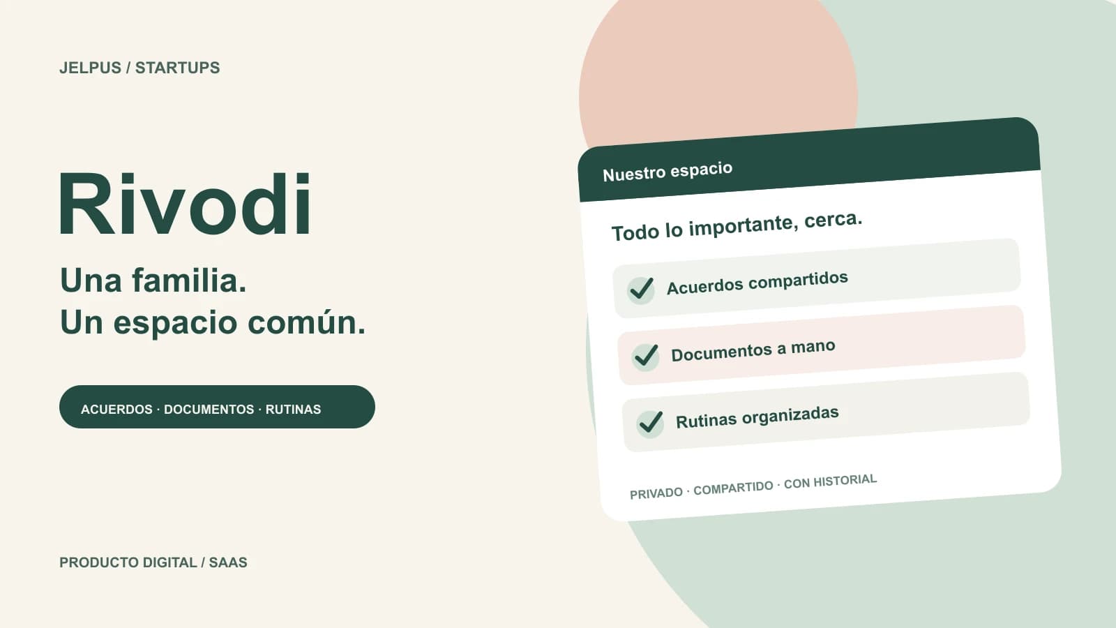 Rivodi: organización familiar compartida